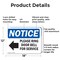 Signmission Please Ring Door Bell For Service, 18 in W x Rectangle, Aluminum OS-2PACK-NS-A-1218-L-17580 - alternate 4
